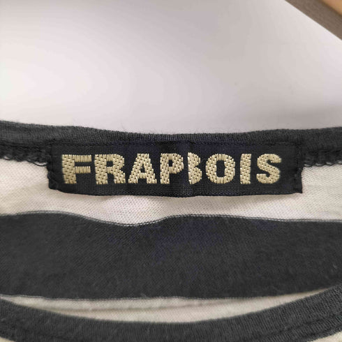 フラボア FRAPBOIS ボーダー 変形 クルーネック Tシャツ レディース 1