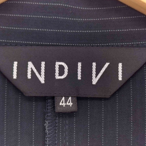 インディヴィ INDIVI ピンストライプテーラードジャケットセットアップ レディース 44