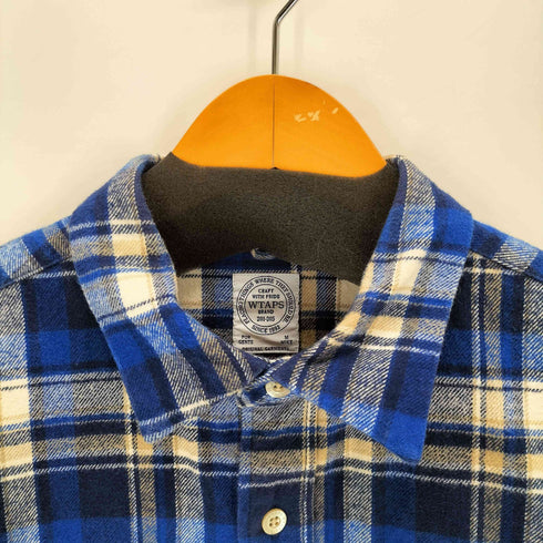 ダブルタップス WTAPS 14AW VATOS L/S フランネルチェック柄ネルシャツ メンズ M