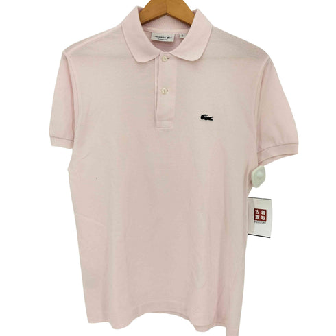 ラコステ LACOSTE ロゴワッペン 鹿の子ポロシャツ メンズ import:S