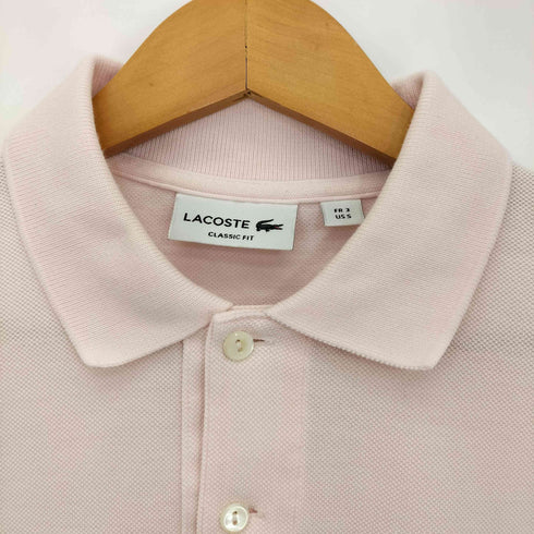 ラコステ LACOSTE ロゴワッペン 鹿の子ポロシャツ メンズ import:S