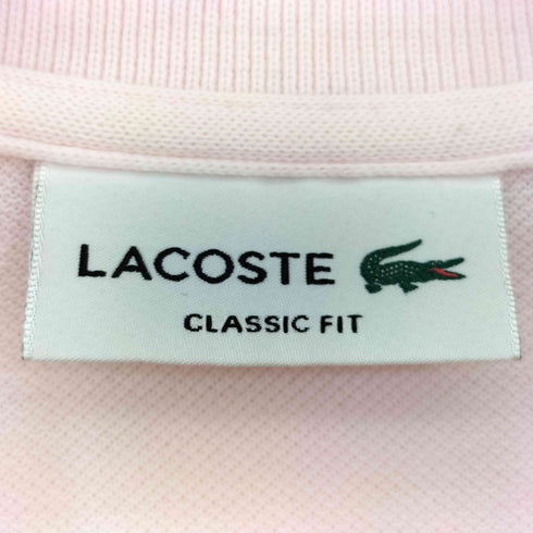 ラコステ LACOSTE ロゴワッペン 鹿の子ポロシャツ メンズ import:S