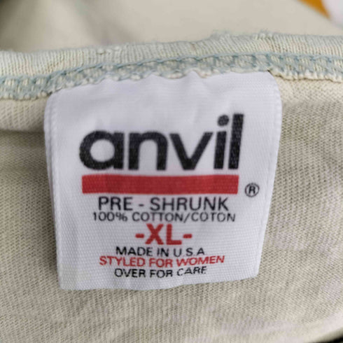アンビル Anvil 90S フロントプリント シングルステッチ S/S Tシャツ メンズ import:XL
