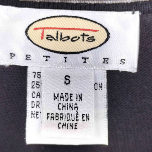 タルボット TALBOTS 90s シルク混 Vネック 半袖ニット レディース S