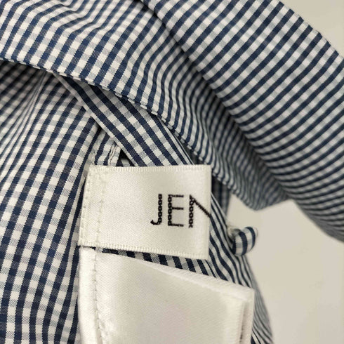ジェンヌ JENNE ギンガムチェックフレンチリボンサマーブラウス レディース JPN:M