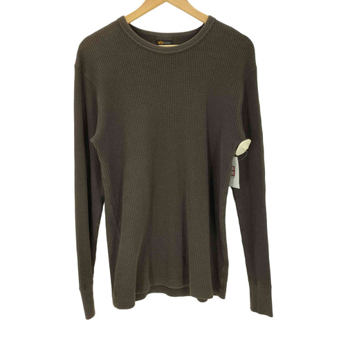 アルファインダストリーズ ALPHA INDUSTRIES ワッフル サーマル L/S カットソー ロンT メンズ import:L