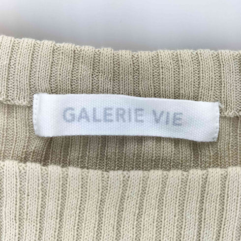 ギャルリーヴィー GALERIE VIE ギザコットンリブ ボートネックプルオーバー レディース import:S