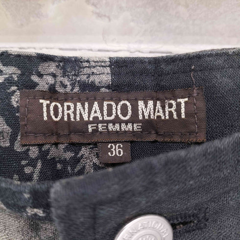 トルネードマート TORNADO MART 総柄 フレア パンツ Y2K レディース 36