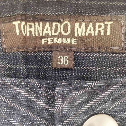 トルネードマート TORNADO MART ストライプ柄 フレアパンツ Y2K レディース 36