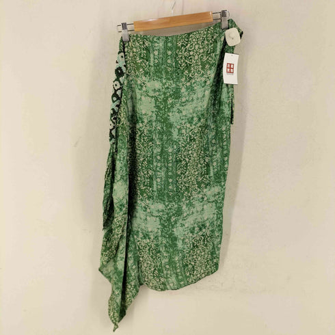 ザラ ZARA 総柄巻きスカート レディース XS