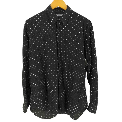ジョンローレンスサリバン JOHN LAWRENCE SULLIVAN DOT PRINTED RAYON REGULAR COLLAR SHIRT メンズ 46