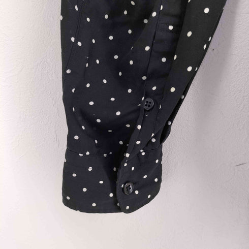 ジョンローレンスサリバン JOHN LAWRENCE SULLIVAN DOT PRINTED RAYON REGULAR COLLAR SHIRT メンズ 46