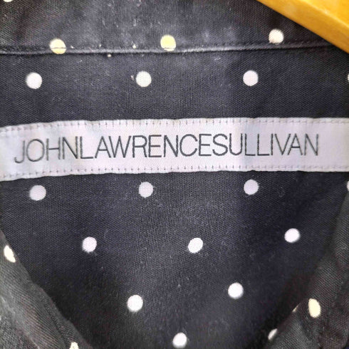 ジョンローレンスサリバン JOHN LAWRENCE SULLIVAN DOT PRINTED RAYON REGULAR COLLAR SHIRT メンズ 46