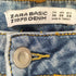 ザラ ZARA ボタニカルプリント ダメージ加工 デニムスキニーパンツ レディース 38