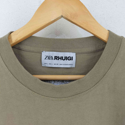 ザラ ZARA × RHUIGI R.H.U プリント Tシャツ メンズ import:L
