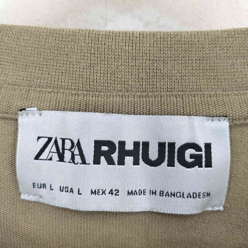 ザラ ZARA × RHUIGI R.H.U プリント Tシャツ メンズ import:L