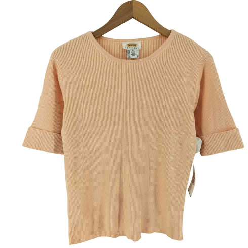 タルボット TALBOTS 90s 半袖コットンニット レディース M