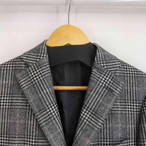 イセタンメンズ ISETAN MENS ウール100 チェック 3Bテーラードジャケット メンズ JPN:42