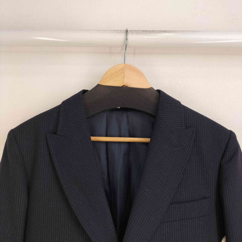 カルヴェン CARVEN ウールカシミヤ ストライプ 切替カラー テーラードジャケット メンズ JPN:44