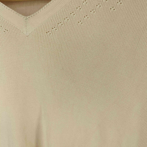 タルボット TALBOTS 90s Vネック シルク 半袖ニット レディース M