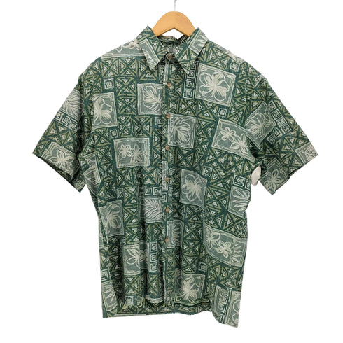 クックストリート Cooke Street ハワイ製 民族柄 リバースプリント S/S アロハ シャツ メンズ import:M