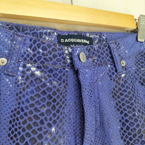 ACQUAVERDE パイソン柄 フレアパンツ Y2K レディース 38