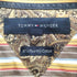 トミーヒルフィガー TOMMY HILFIGER 80S TWO PLY COTTON ワンポイント 刺繍 ストライプ L/S シャツ メンズ import:L
