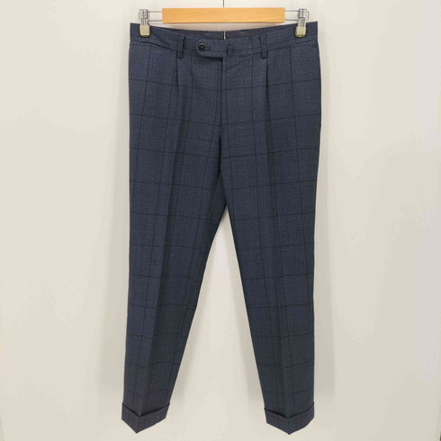 ビームスエフ BEAMS F ウール100 チェック スーツセットアップ メンズ 44