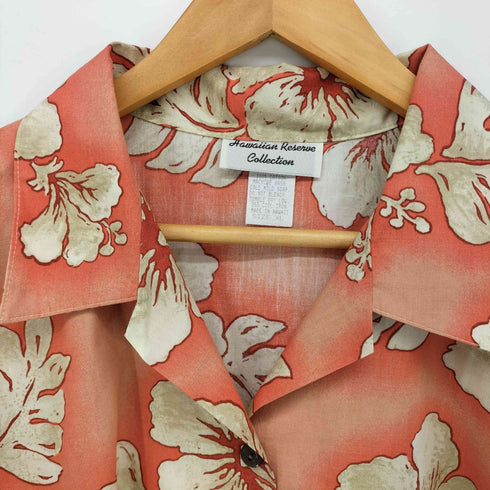 HAWAIIAN RESERVE COLLECTION ハワイ製 ボタニカル アロハ シャツ メンズ import:XL
