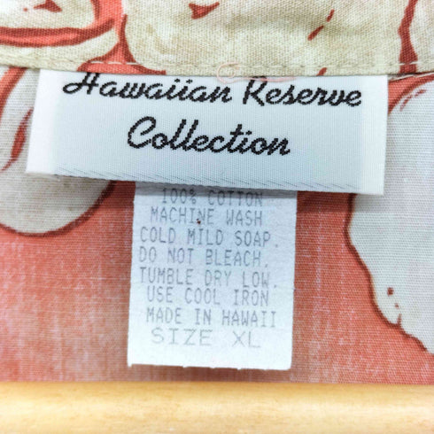 HAWAIIAN RESERVE COLLECTION ハワイ製 ボタニカル アロハ シャツ メンズ import:XL