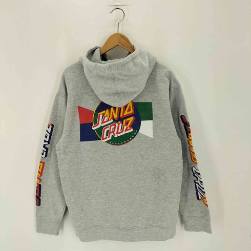 サンタクルズ SANTA CRUZ 90-00s ロゴプリント プルオーバーパーカー メンズ