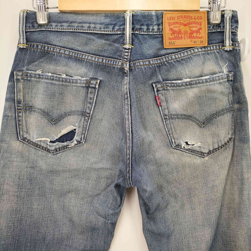 リーバイス Levis 511 SLIM FIT ジップフライ ダメ―ジ デニム パンツ メンズ W30 L32