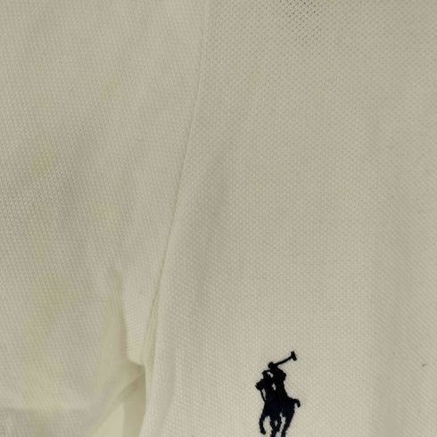 ポロラルフローレン POLO RALPH LAUREN CUSTOM SLIM FIT 総ポニー刺繍 鹿の子 ポロシャツ メンズ import:M