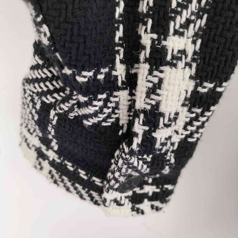 ザラ ZARA チェック柄 ダブルポケットシャツジャケット レディース import:M