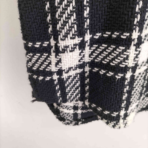 ザラ ZARA チェック柄 ダブルポケットシャツジャケット レディース import:M