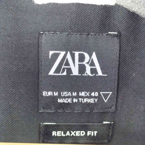 ザラ ZARA チェック柄 ダブルポケットシャツジャケット レディース import:M