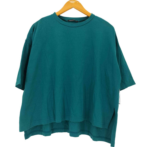 ミズイロインド mizuiro ind スリット S/S クルーネックカットソー レディース