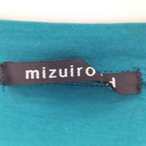 ミズイロインド mizuiro ind スリット S/S クルーネックカットソー レディース