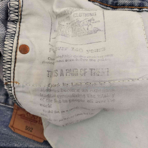 リーバイス Levis 90S 日本製 502XX ボタン裏J22刻印 ジップフライ セルビッチ デニム パンツ 93年製 メンズ W29 L34