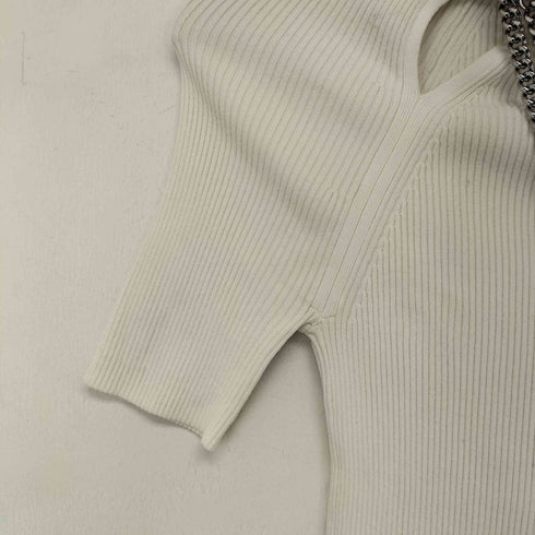 アレキサンダーワン Alexander Wang チェーンディティールリブニット レディース XS