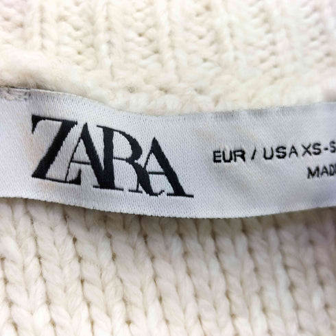 ザラ ZARA コントラストパイピング ニットチュニック レディース import:XS