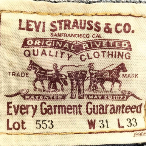 リーバイス Levis 00S 553 ジップフライ デニム パンツ メンズ W31 L33
