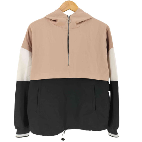 ザラ ZARA ハーフジップ 切替 パーカー レディース XS
