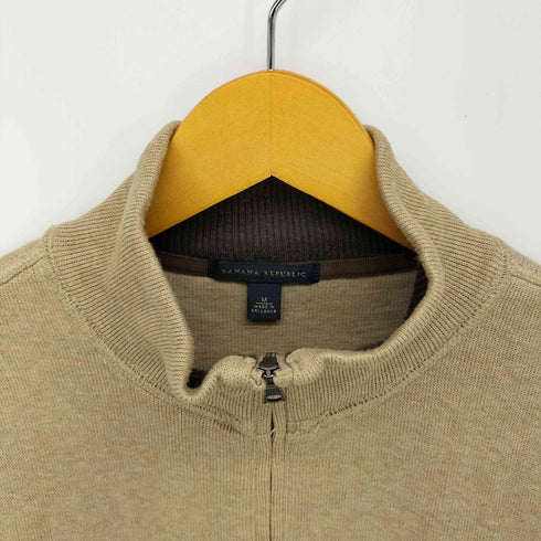 バナナリパブリック BANANA REPUBLIC 00S ハーフジップ プルオーバー スウェット メンズ import:M