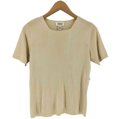 タルボット TALBOTS シルク 半袖ニット レディース S