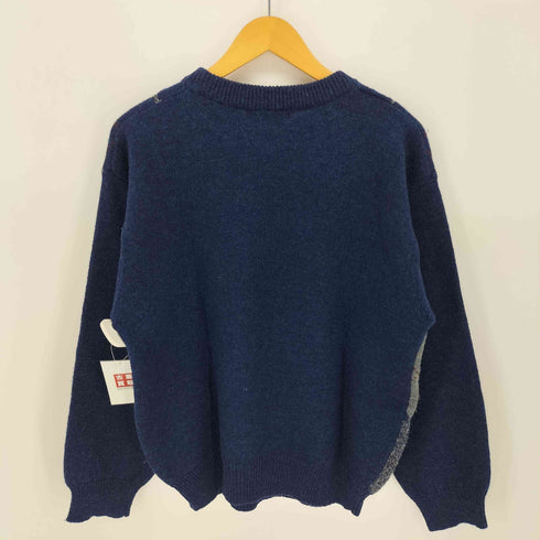 コロンビア Columbia 90S アーガイル ウール クルーネック ニット メンズ import:L