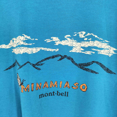 モンベル mont bell MINAMIASO フロントプリントクルーネックTシャツ メンズ S
