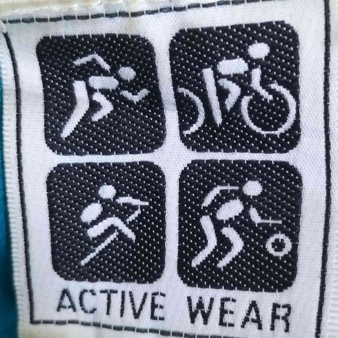 ACTIVE WEAR 90S マルチカラー ナイロンジャケット メンズ import:L