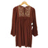 ザラ ZARA EMBROIDERED SHORT DRESS レディース import:M