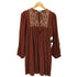 ザラ ZARA EMBROIDERED SHORT DRESS レディース import:M